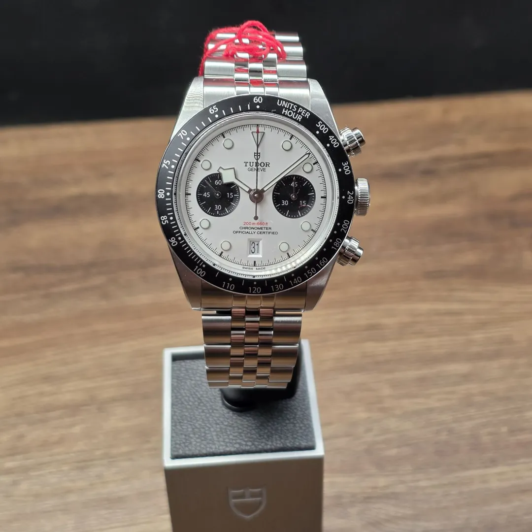 Tudor Black Bay Chrono “Panda” on Jubilee M79360N-0014 on wrist