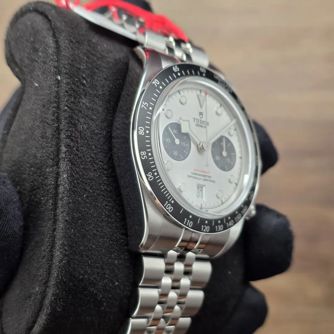 Tudor Black Bay Chrono “Panda” on Jubilee M79360N-0014 on wrist