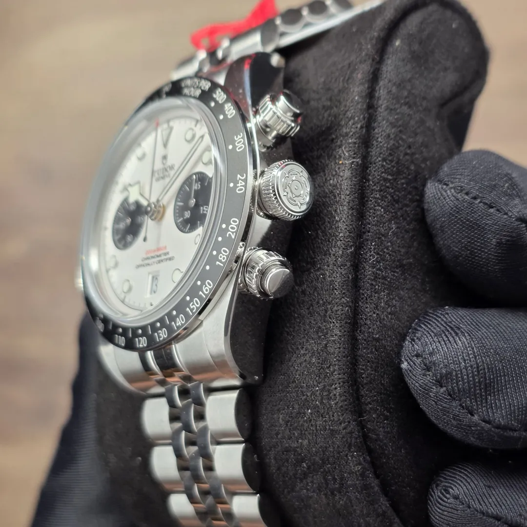 Tudor Black Bay Chrono “Panda” on Jubilee M79360N-0014 on wrist