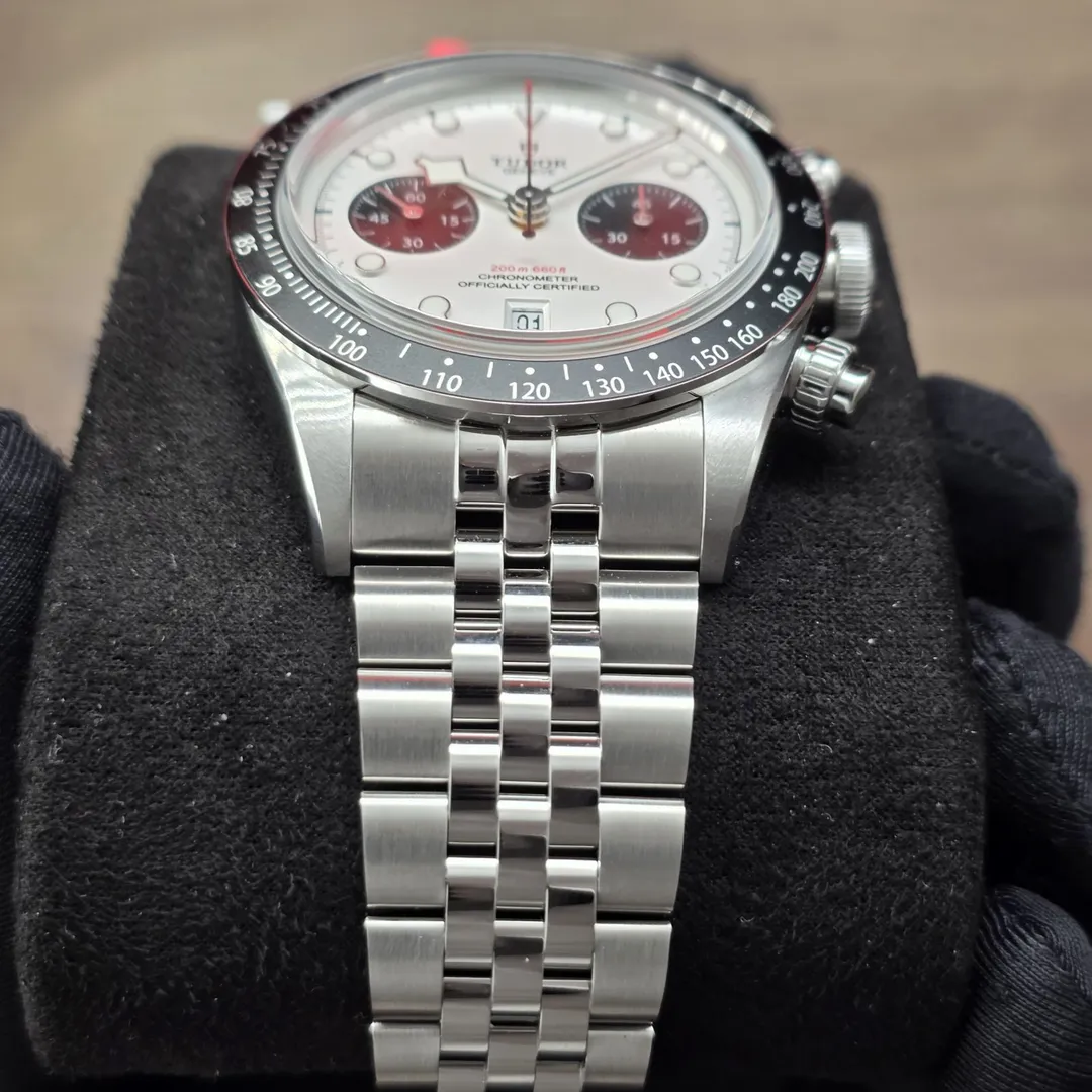 Tudor Black Bay Chrono “Panda” on Jubilee M79360N-0014 on wrist