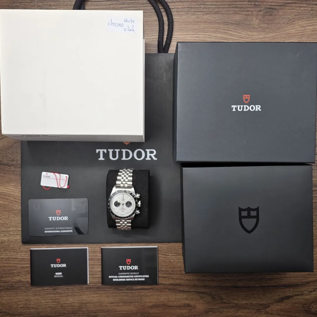 Tudor Black Bay Chrono “Panda” on Jubilee M79360N-0014 on wrist