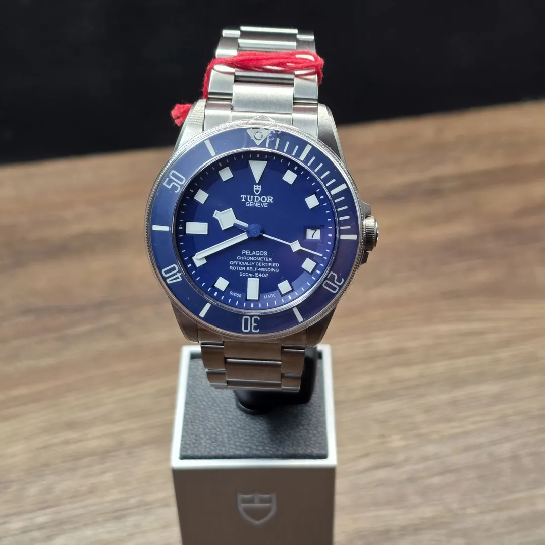 Tudor Pelagos Blue Titanium M25600TB-0001 on wrist