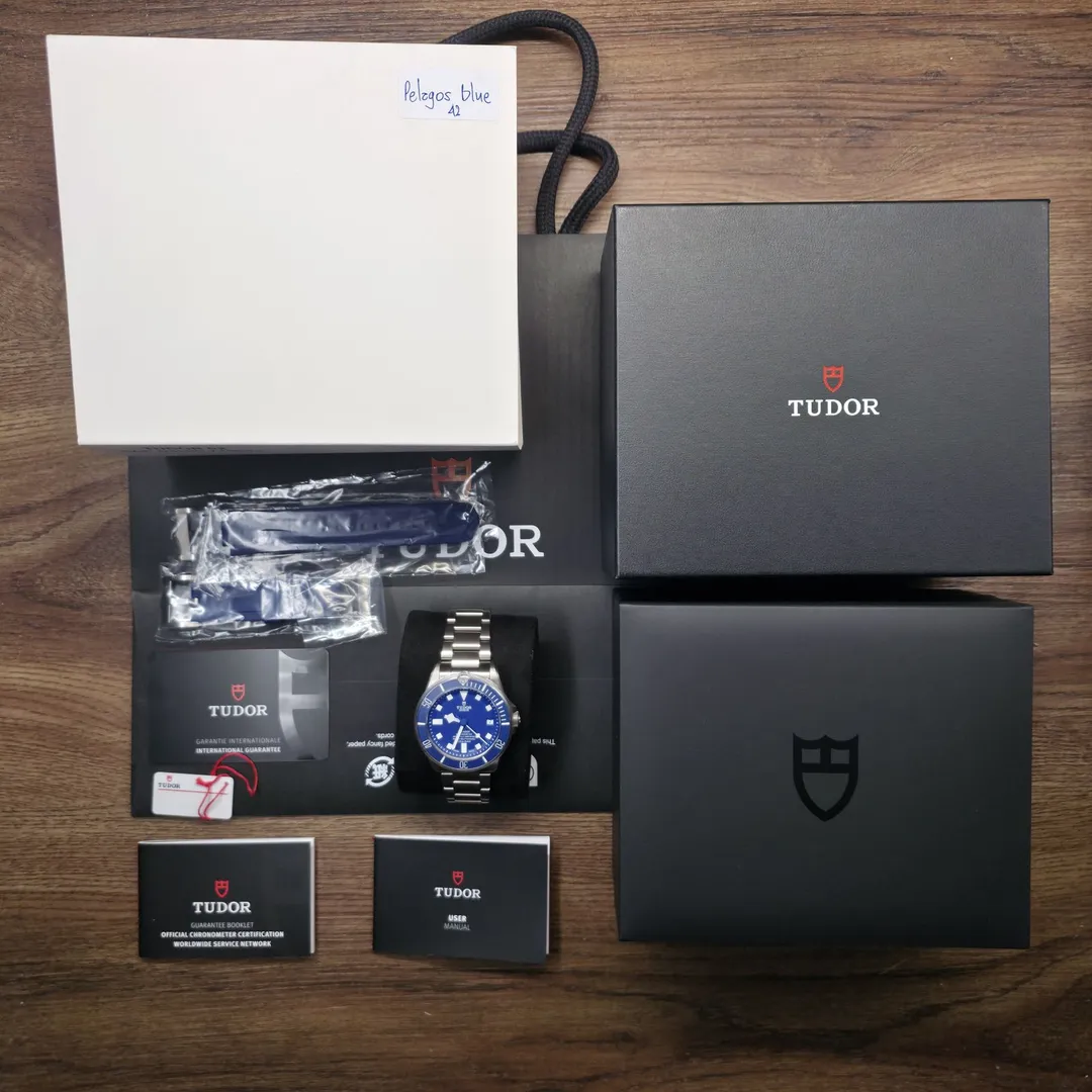 Tudor Pelagos Blue Titanium M25600TB-0001 on wrist
