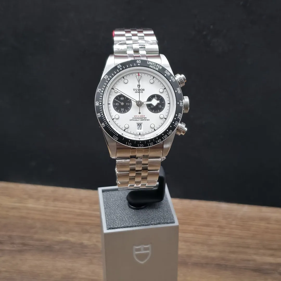 Tudor Black Bay Chrono “Panda” on Jubilee M79360N-0014 on wrist