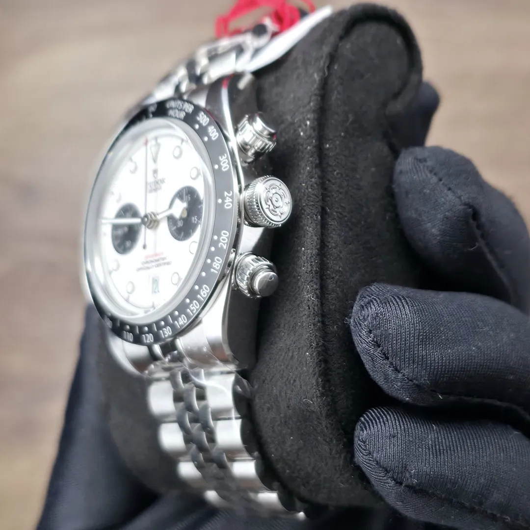 Tudor Black Bay Chrono “Panda” on Jubilee M79360N-0014 on wrist