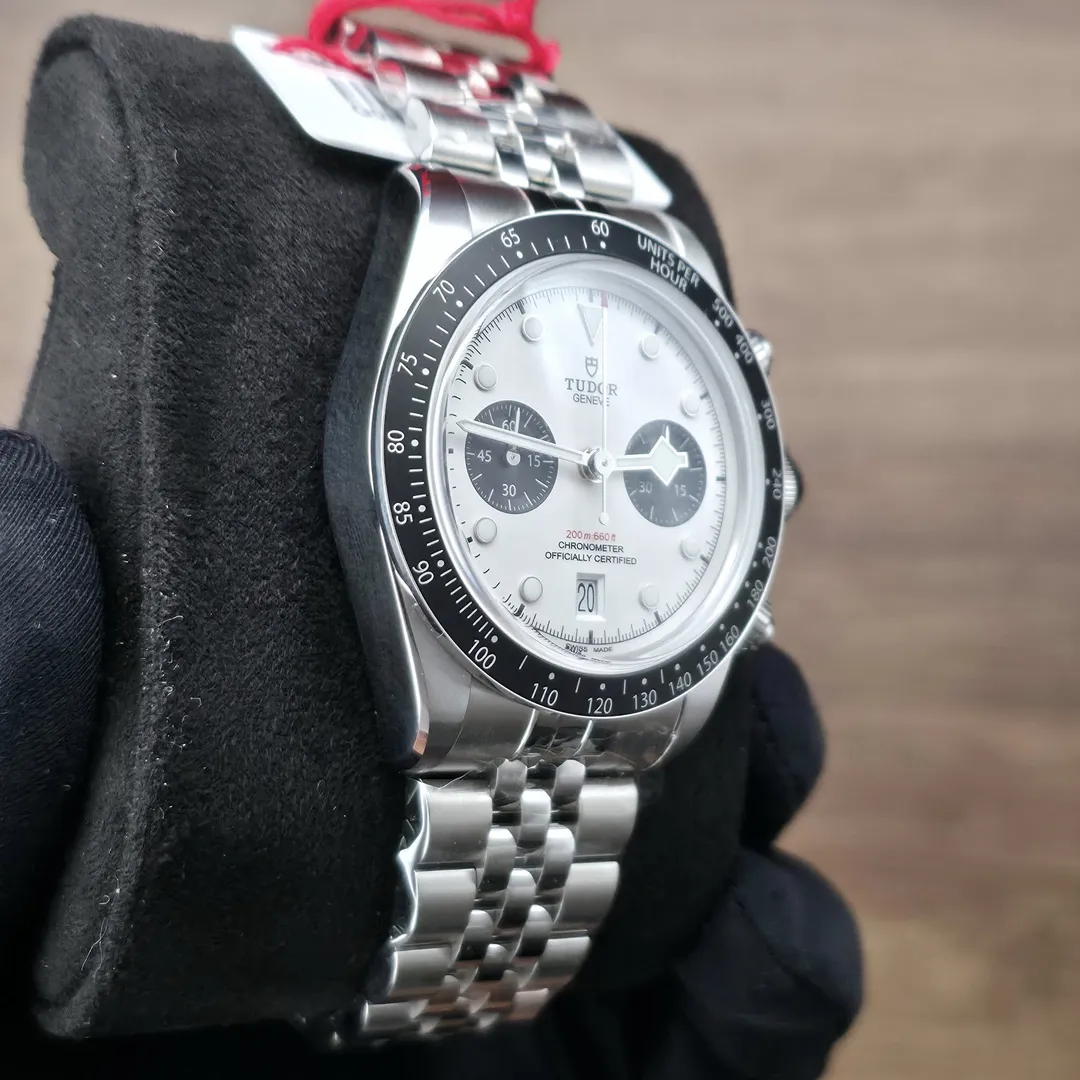 Tudor Black Bay Chrono “Panda” on Jubilee M79360N-0014 on wrist