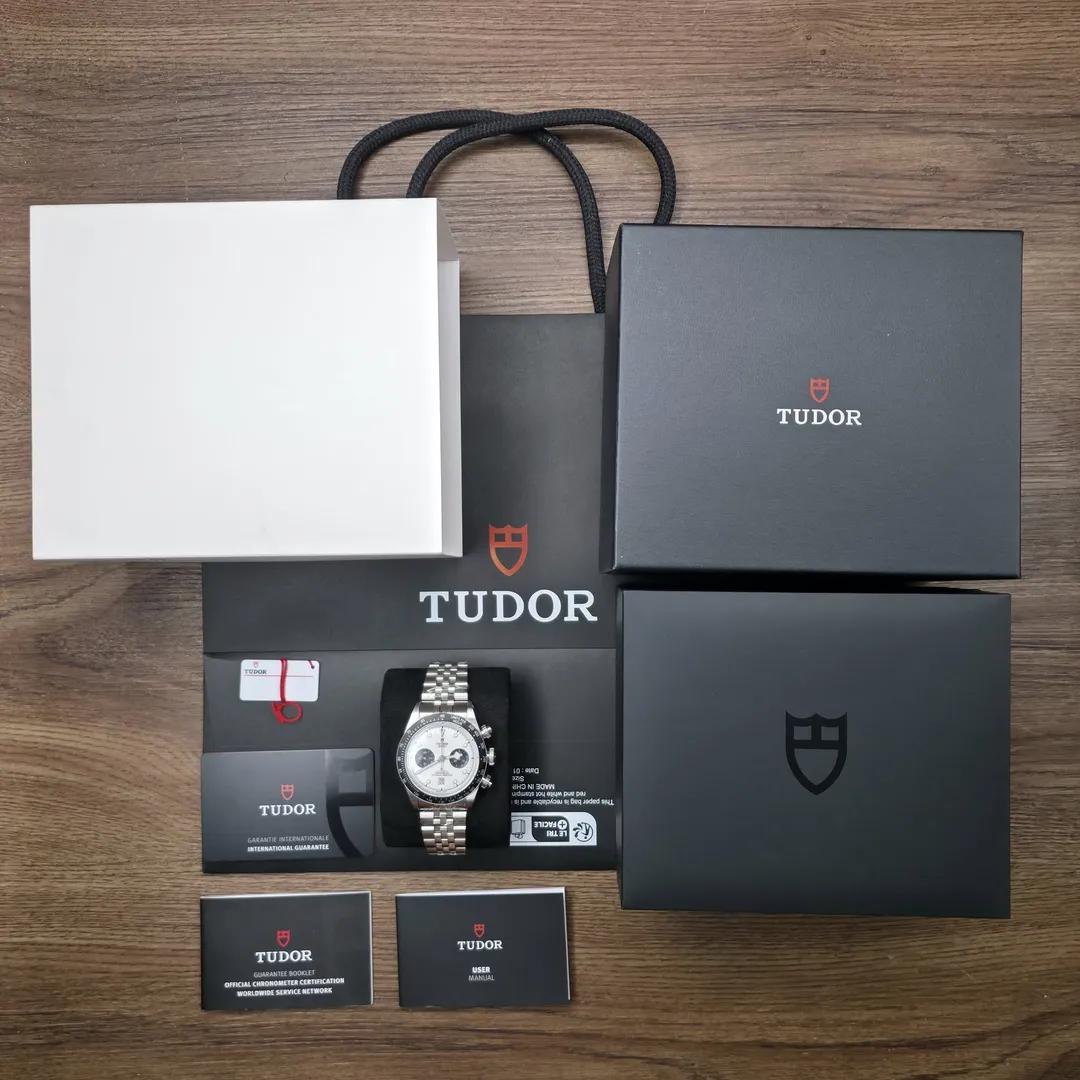 Tudor Black Bay Chrono “Panda” on Jubilee M79360N-0014 on wrist