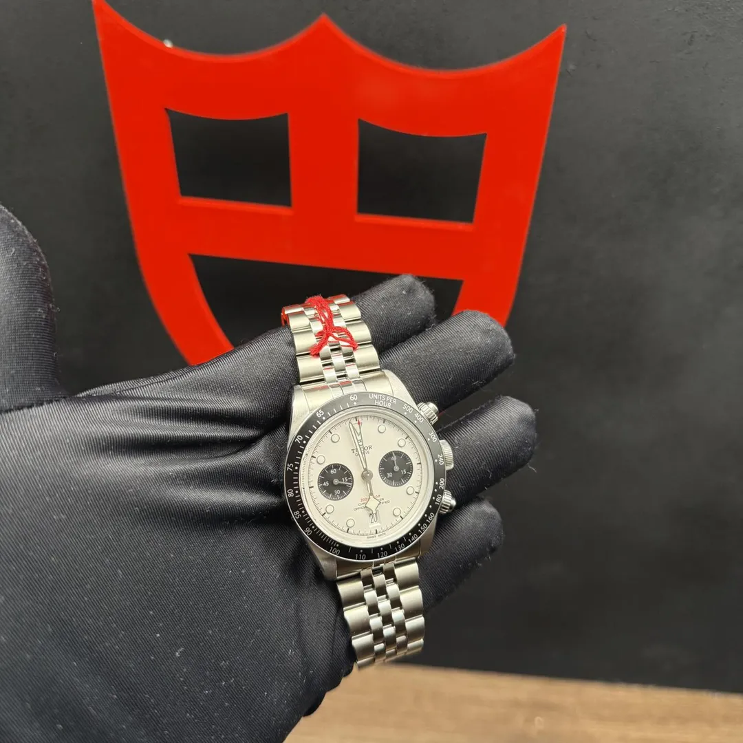 Tudor Black Bay Chrono “Panda” on Jubilee M79360N-0014 on wrist