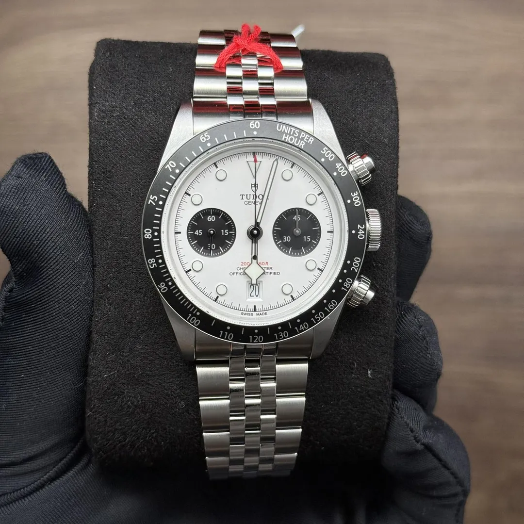 Tudor Black Bay Chrono “Panda” on Jubilee M79360N-0014 on wrist