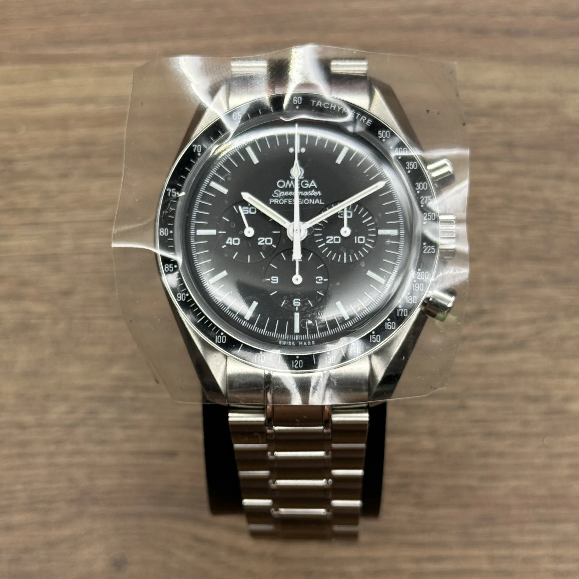 New Old Stock 1861 Speedmaster Moonwatch Professional 42mm Hesalite, Big Box Set