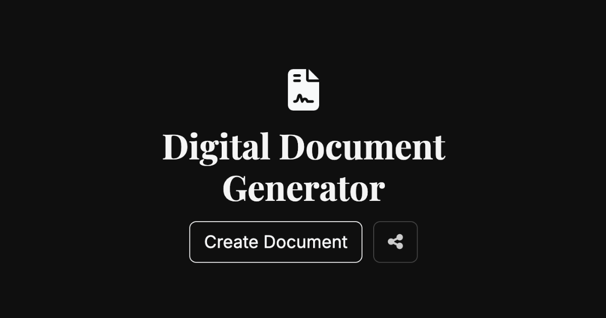 Digital Document Generator | Timekeeper PH