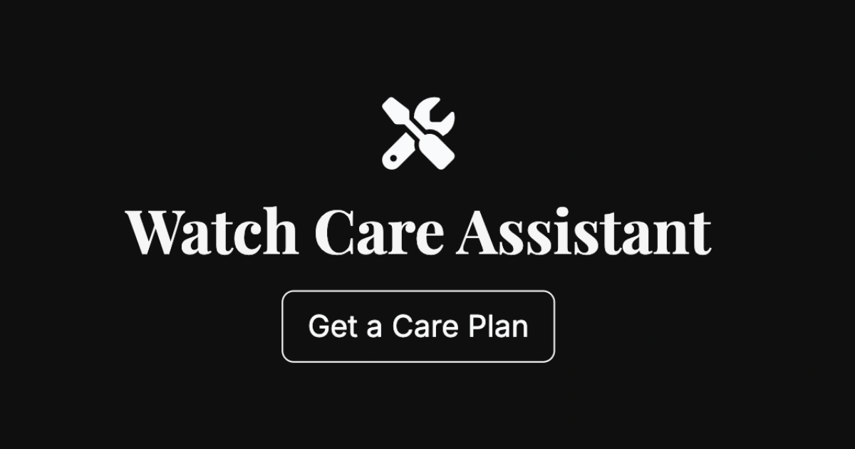 Watch Maintenance Assistant | Timekeeper PH