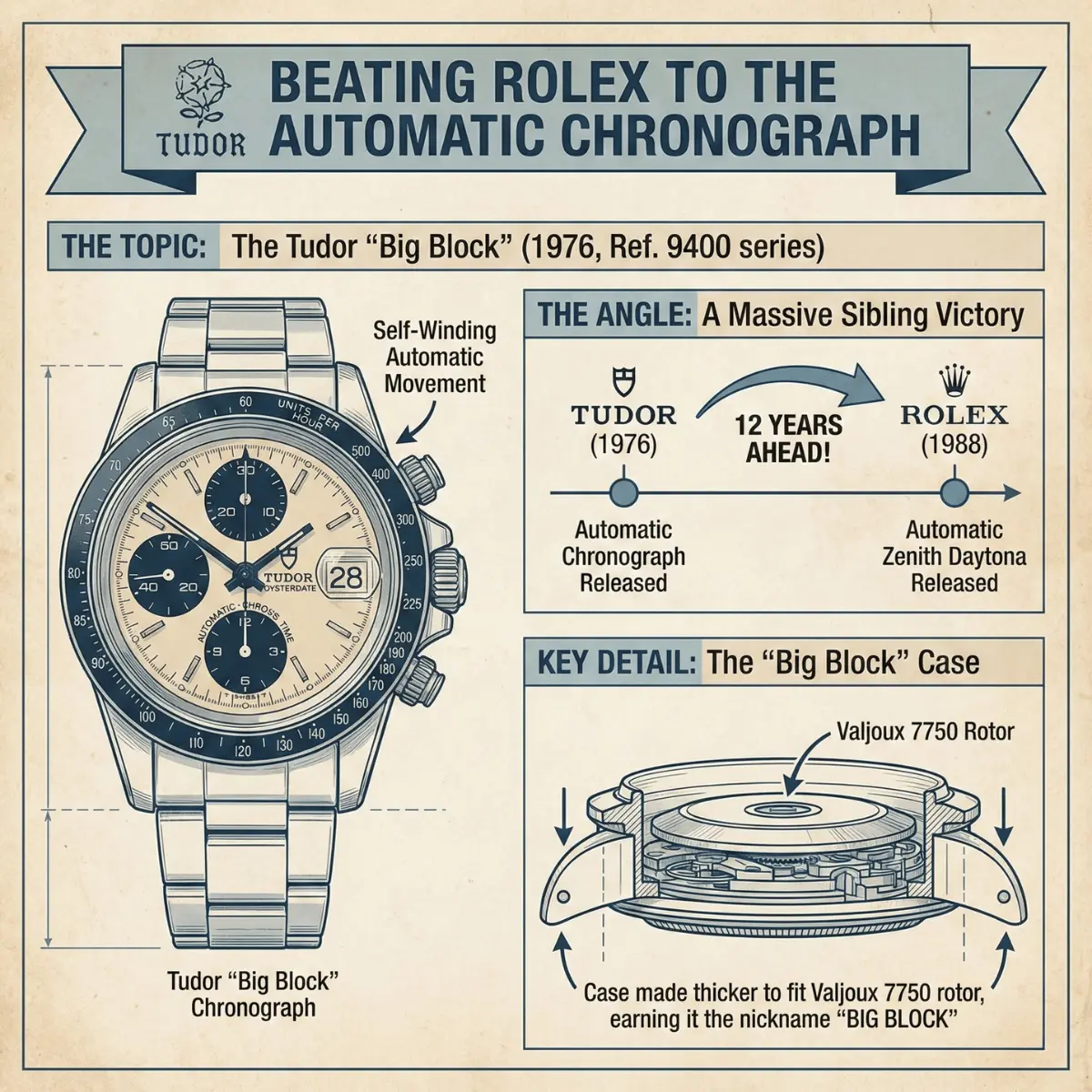 Beating Rolex to the Automatic Chronograph