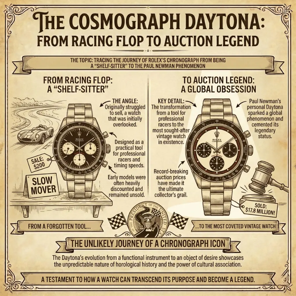 The Cosmograph Daytona: From Racing Flop to Auction Legend
